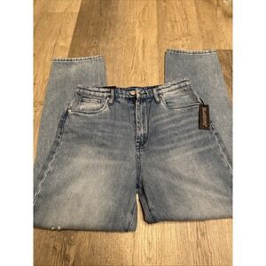 BLANKNYC The Howard Women's Jeans Size 28 Blue Distressed Straight Leg High Rise